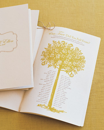 Branch out beyond typical wedding programs by adding a touch of Druid fun 