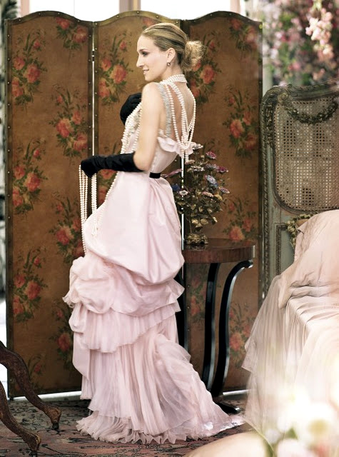  this beautiful Christian Lacroix Fall 2007 bridal gown featured in Sex 